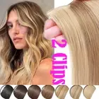 Mini Hairpiece 100% Human Hair Pad Extensions Clip In Remy Hair Topper Weft 10"