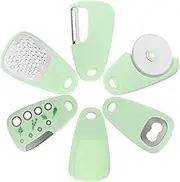 6pcs Multi Functional Grater Kitchen Slicer Versatile Vegetable Peeler Can Opener Tools Easy to Store for Home Cooking Fast Cleanup