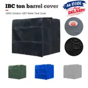 Water Storage Totes Cover IBC Tank Black Cover 420D Dustproof Water Tank AU
