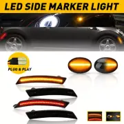 Full Set Front+Rear LED Side Marker Light Dynamic Turn Signals for MINI Cooper C (for: Mini)