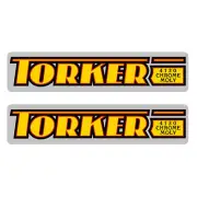 Torker - 4130 yellow and red - fork decals - Old School bmx