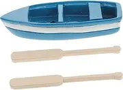 FOYTOKI Simulation Ocean Prop Resin Boat Model Paddles Model Micro Landscape Ornament for Home Decor
