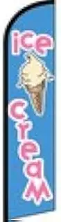 Quality Standard Flags Ice Cream Windless Banner, 11.5 by 2.5'
