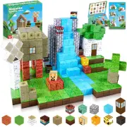 Magnetic Blocks-100PCS Magnetic Building Blocks Magnetic Cube Stacking, Build...