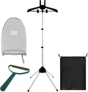 Steamer Stand with Hand-held Ironing Board Adjustable Foldable Steamer Hanger Stand Versatile Steam Stand Clothes for Home(Set 2)