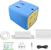 Brilluxa Smart Watering Device, Automatic Dual Pump Irrigation Controller, Remote Control for Balconies, Gardens, Potted Plants (20 Pots, Blue & Yellow)