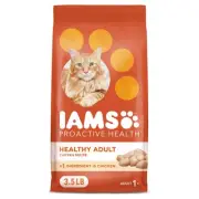 IAMS Proactive Health Healthy Adult Dry Cat Food with Chicken, 3.5 lb. Bag