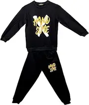 [NIKITA ZELINSCHII] HANDSOME Boys Tracksuit Set, 2Pcs Letter Printed Hoodie and Pants for 3-7 Years, Multiple Colors, Multiple Sizes