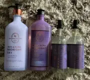 Bath & Body Works X4 Relaxing Midnight Sky Chamomile Patchouli Wash, Mist, Cream
