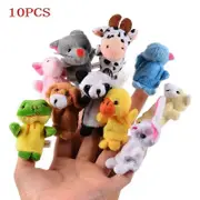 Baby Plush Animal Finger Puppets Set - Storytelling & Role Play Toy (6-12 Pcs)
