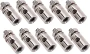 ElgnAura Stainless Steel Push Rod, 10 PCS RC Push Rod Connectors Adjustable Linkage Stoppers for RC Model Airplane Parts, Silver 1.8mm