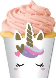 Unicorn Hearts Cupcake Kit- 12 Pack