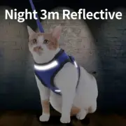 Orinci Reflective Blue Cat / Pet Harness, Easy On/Off Pet Vest Breathable Small