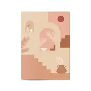 Abstract Terracotta Minimal Home Decor Wall Art