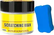 Car Scratch Remover - Auto Swirls Polish and Renew - 100g Scratch Remover Wax with Sponge for Glossy Finish Car Motorcycle Boat Hull RV Marine