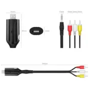 USB 2.0 Audio Video VHS VCR To DVD Converter Capture Line Adapter Digital Format