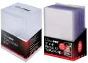 Ultra Pro TOPLOADER Storage Box Bundle | Includes 25 Top loaders and 25 Sleeves