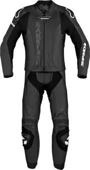 Spidi Laser Touring, leather suit 2pcs. , color: Black/White , size: 54