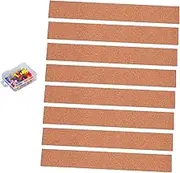 CAXUSD Natural Cork Board Strips Frameless Cork Memo Board Wall Decor for Office Home
