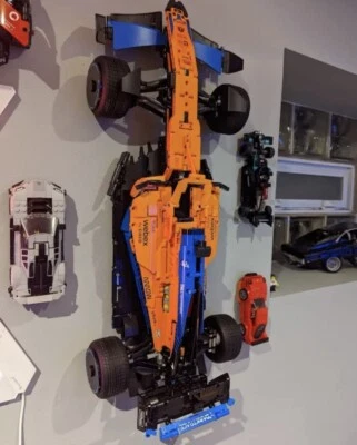 Lego Technic McLaren Formula 1 TM 42141 2022 3D Printed Wall Bracket Mount White