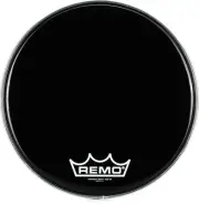 Remo Powermax Ebony Crimplock Bass Drumhead - 18 inch (5-pack) Bundle