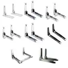 Stainless Steel Microwave Oven Wall Mount Stand Holder Shelf with Removable Hook