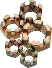 LOORGVEL 5pcs Motorcycle Steering Stem Nuts Go Kart Tie Rod Go Kart Kits Axle Covers for Bikes