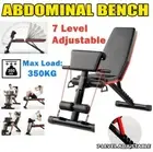 Adjustable Dumbbell Weight Abdominal Bench Sit-up Fitness Flat Gym Exercise