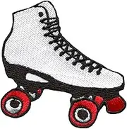 Roller Skates Skating Retro Kids Boho Sports Embroidered Applique Iron-on Patch New