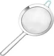 Effortless Sifting Stainless Steel Powdered Sugar Sieve Fine Mesh Flour Strainer Left/Right Handed Uniform Mesh Strong