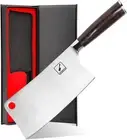 Imarku Cleaver Knife 7 Inch Meat Cleaver - SUS440A Japan High Carbon Stainles...
