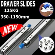 2x 125kg Locking Drawer Slides/Runners 350mm to 1150mm Trailer Fridge Draw Slide