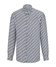Dior Oblique Shirt SHIRTS CM42,SHIRTS CM43,SHIRTS CM40,SHIRTS CM41,SHIRTS CM39,SHIRTS CM37,SHIRTS CM38,SHIRTS CM44 white/blue