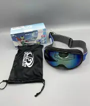 Findway Ski Goggles for Kids Over Glasses Snow/Snowboard Goggles Black