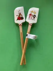 Williams Sonoma The Grinch Mini Spatulas Who like Set 2 New