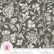 Moda PUMPKINS & BLOSSOMS 20420 17 Dark Gray Floral FIG TREE Quilt Fabric FALL