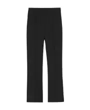 Rib bell bottoms casual pants IT40 Black