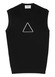 Coperni Triangle Cut-out Wool Vest - Black - M (UK12 / M) M (UK12 / M)