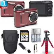Kodak PIXPRO FZ43 Digital Camera (Red) + Tripod + Case+ 1 Yr Warranty