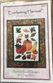 Everlasting Harvest Applique Wallhanging Pattern by Christine Baker