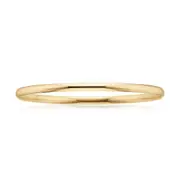 9ct Yellow Gold 63x3mm Solid Bangle
