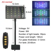 USB Aquarium LED Light Full Spectrum Aquatic Plant Grow Lamp Fish Tank Adjustabl