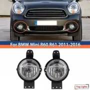 2x Black Fog Light For Mini R60 R61 2011-2016 Set of 2 Front Left and Right AS (for: Mini)
