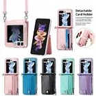 For Samsung Galaxy Z Flip 6 5 4 Luxury Leather Flip Shockproof Wallet Case Cover