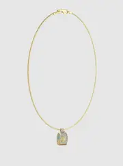 GUESS Women's Gold Lion Charm Necklace