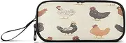 Chickens Yellow Marker Cases, Zippered Pencil Pouches, Cute Pencil Pouch