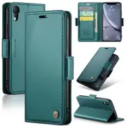 CaseMe iPhone XR Folio Wallet Case Cover Apple Side Closure iPhoneXR [Teal Green]