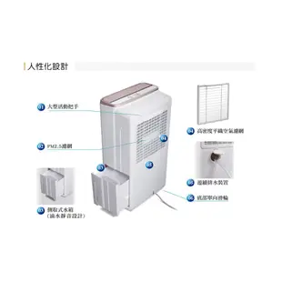 HITACHI 日立 6公升 除濕專用型除濕機 RD-12BR 玫瑰金 台灣製造 保固三年【雅光電器商城】