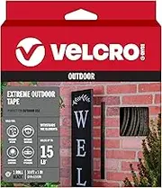 VELCRO Brand - Extreme Outdoor - All Weather/Rough Surfaces - 1" Wide Tape, 10', Black