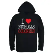Nicholls State University Colonels NSU NCAA College I Love Hoodie Sweatshirt